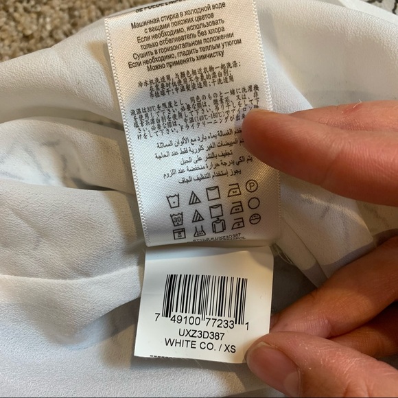 BCBGENERATION Asymmetrical Abstract Confetti Mini Skirt XS - Picture 6 of 12